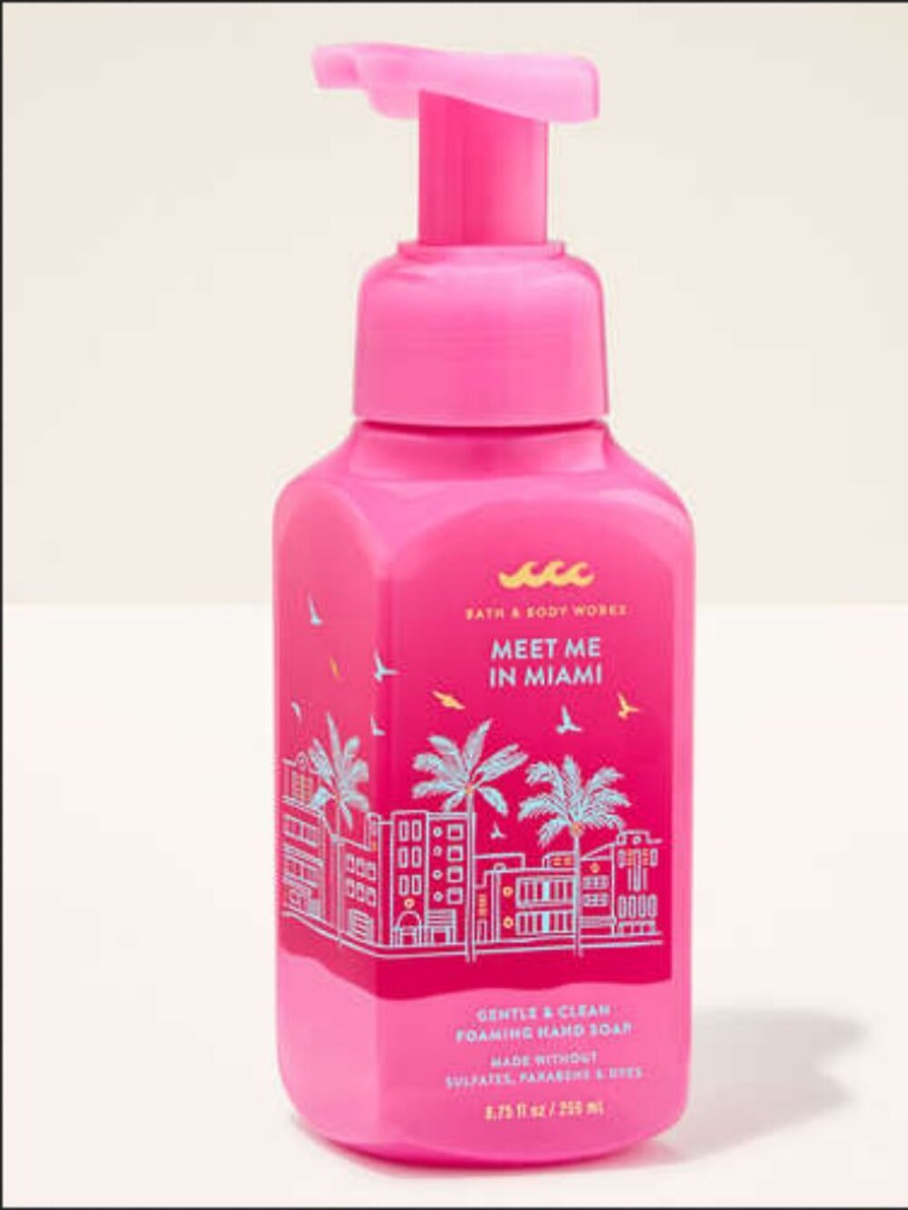 2 Bath & Body Works "Meet Me in Miami" Gentle & Clean Foaming Hand Soaps NWT - Picture 5 of 8